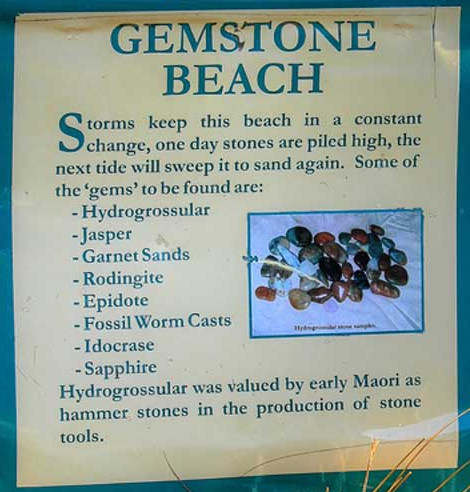 Gemstone Beach located within 10 minutes drive from Tuatapere